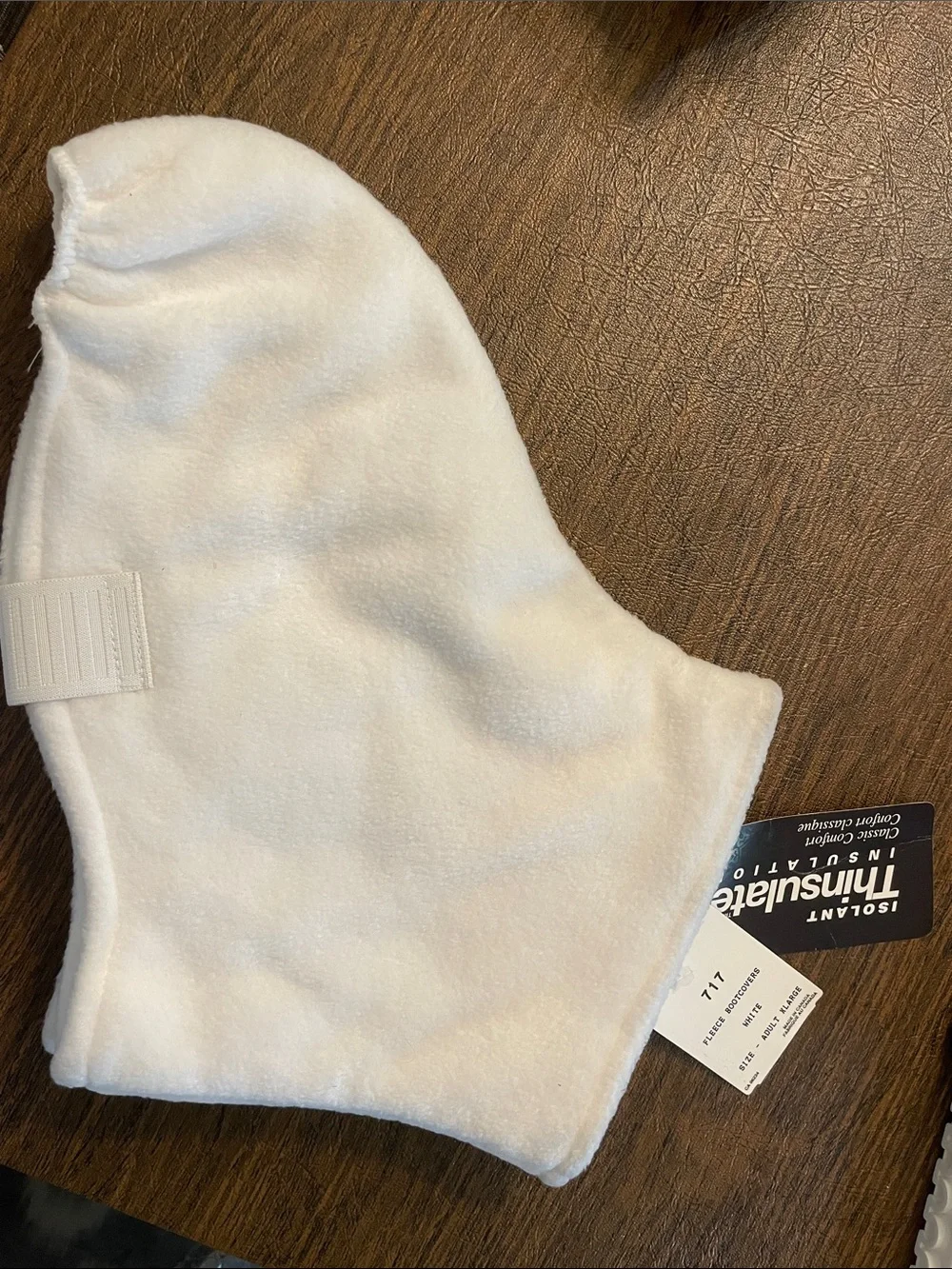 3M White Fleece ice skate/boot covers